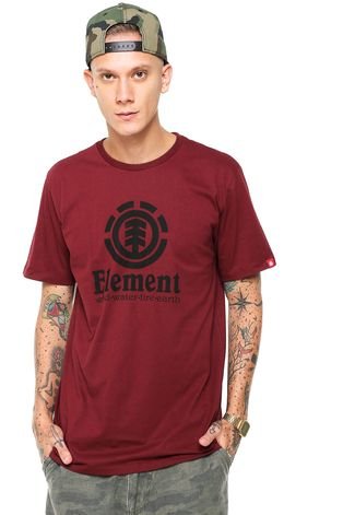 Camiseta Element Vertical Vinho