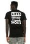 Camiseta Billabong Life Short Preta - Marca Billabong