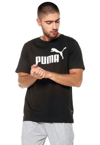 Odia consonante Mecánica Camiseta Negra-Blanca Puma ESS LOGO - Compra Ahora | Dafiti Colombia