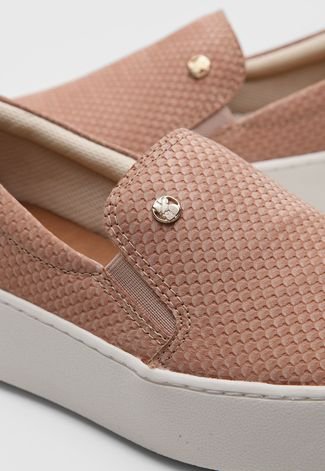 Slip On DAFITI SHOES Furinhos Nude - Compre Agora