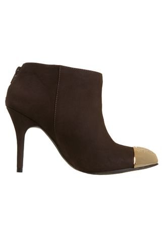 Ankle Boot Biqueira Marrom