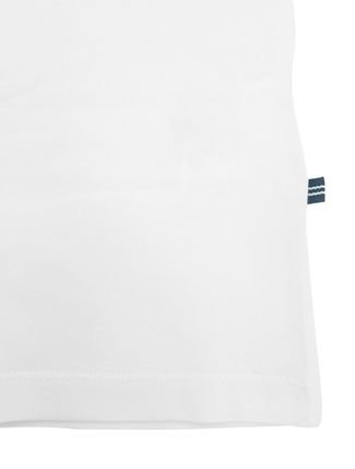 Camiseta Nautica Masculina Solid V-Neck Dark Icon Branca