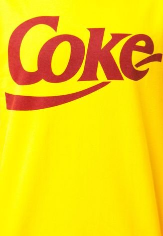 Blusa Coca-Cola Clothing Brasil Style Amarela