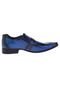 Sapato Social  Rafarillo Side Gore Textura Azul - Marca Rafarillo