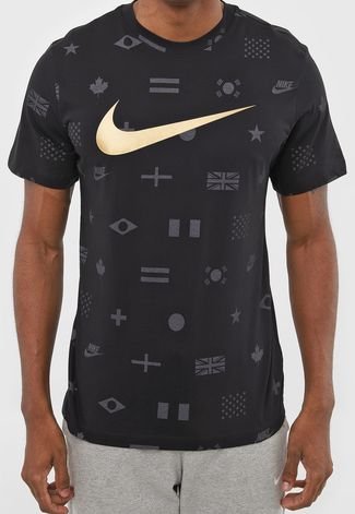 Camiseta Nike Sportswear Nsw Tee Preheat Preta