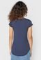 Blusa Malwee Lisa Azul-Marinho - Marca Malwee