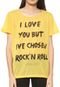 Camiseta Colcci Lettering Amarela - Marca Colcci