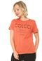 Camiseta Colcci Lettering Laranja - Marca Colcci