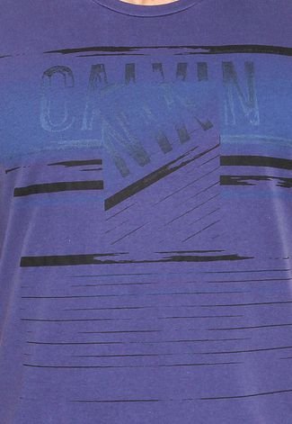Camiseta Calvin Klein  Estampada Azul
