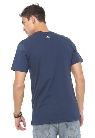 Camiseta Rusty Halves Azul-Marinho