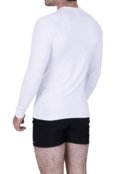 Camisa Térmica Segunda Pele Terra e Mar Blusa Proteção Solar UV 50  Academia Masculina Branco - Marca TERRA E MAR MODAS