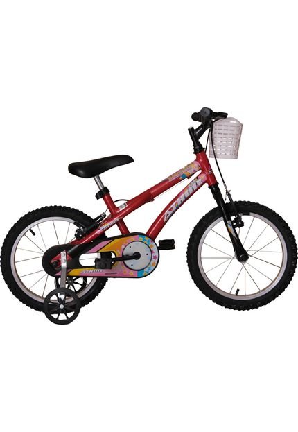 Menor preço em Bicicleta Aro 16 Baby Girl Vermelha Athor Bikes