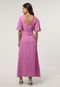 Vestido Hering Midi Cut Out Rosa - Marca Hering