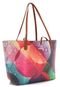 Bolsa Sacola Desigual Dupla Face Com Necessaire Roxa - Marca Desigual