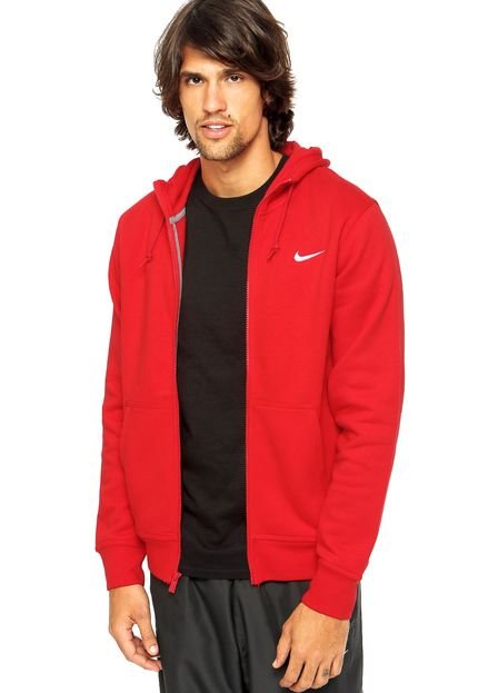 Blusão Nike Sportswear Club Fz Hoody-Swoosh University Vermelho - Marca Nike Sportswear