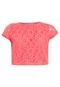 Blusa Cropped  Pink Connection Delicate Coral - Marca Pink Connection