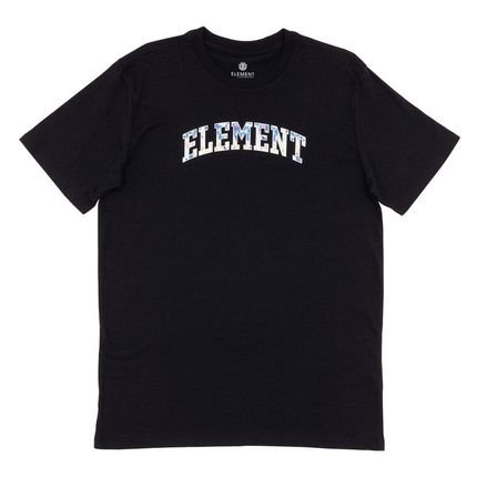 Camiseta Element College Logo Masculina Preto - Marca Element