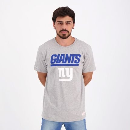 Camiseta Mitchell & Ness NFL New York Giants Cinza Mescla - Marca Mitchell & Ness