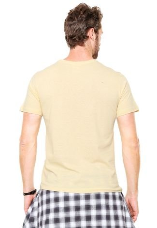 Camiseta Cavalera Logo Paint Splatter Amarela