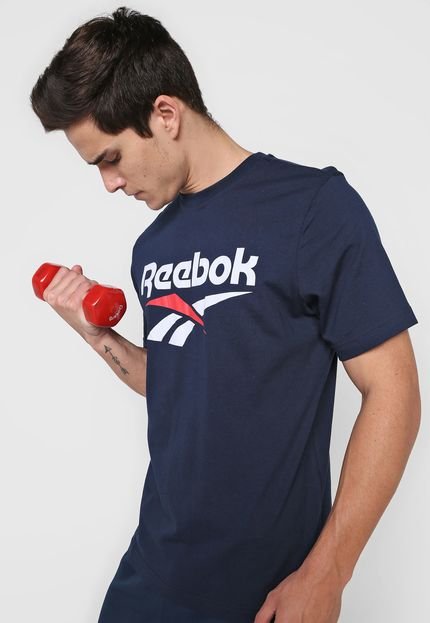 Camiseta Reebok Cl F Vector Azul-Marinho - Marca Reebok