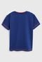 Camiseta Tileesul Infantil Lettering Azul/Branco - Marca Tileesul