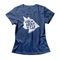 Camiseta Feminina About My Cat - Azul Genuíno - Marca Studio Geek 