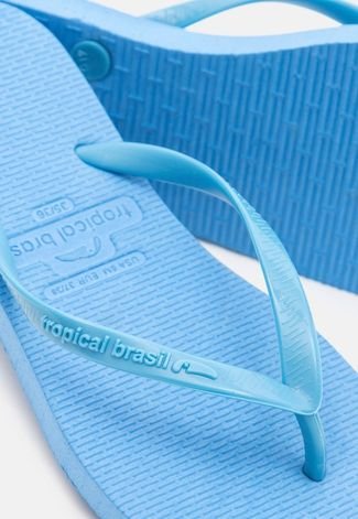 Chinelo Tropical Brasil Bi-Color Slim Azul Jeans