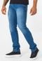 Calça Jeans Masculina Slim Com Elastano Bolso Casual Azul - Marca Zafina