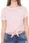 Camiseta Cropped Hang Loose Lines Rosa - Marca Hang Loose