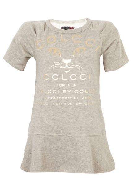 Vestido Colcci Fun Comfort Cat Cinza - Marca Colcci Fun