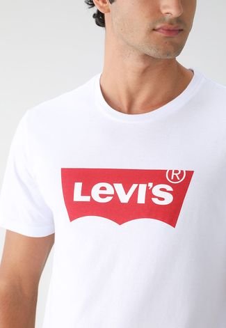 Camiseta Levis Logo Branca