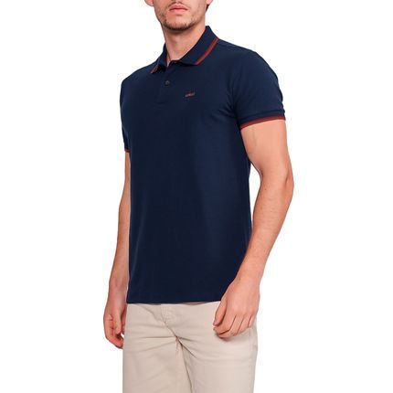 Camisa Polo Colcci Dual Line In24 Marinho Masculino - Marca Colcci