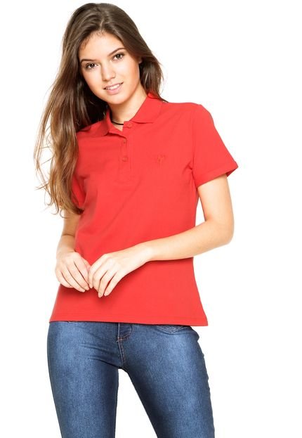 Camisa Polo Cavalera Lisa Vermelha - Marca Cavalera