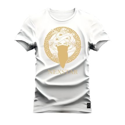 Camiseta Plus Size Unissex Premium T-shirt Mulher Cobra Nexstar - Branco - Marca Nexstar