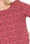 Vestido Colcci Curto Estampado Vermelho - Marca Colcci