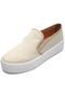 Slip On VIA UNO Liso Bege - Marca VIA UNO