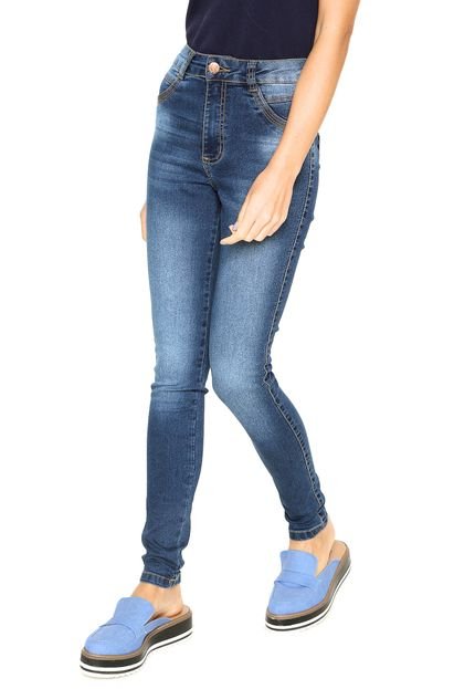 Calça Jeans Biotipo Jegging Bordado Azul - Marca Biotipo