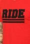 Camiseta Manga Curta Ride Skateboard Twill Vermelha - Marca Ride Skateboard