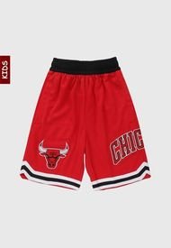 Pantaloneta Rojo-Blanco-Negro NBA Chicago Bulls