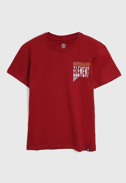 Camiseta Element Infantil Logo Bolso Vermelho - Marca Element