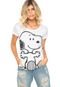 Camiseta FiveBlu Snoopy Estampada Branca - Marca FiveBlu