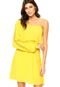 Vestido Curto Colcci Bordado Amarelo - Marca Colcci