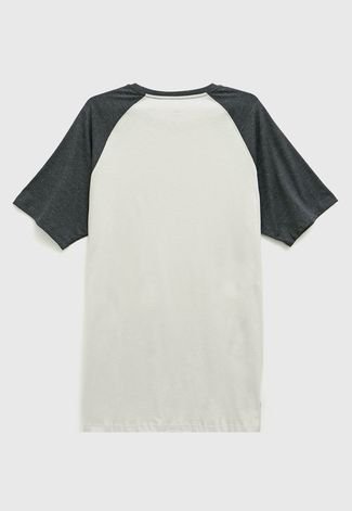 Camiseta Hang Loose Raglan Bege/Cinza