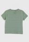 Camiseta Manga Curta Hering Kids Listrada Verde - Marca Hering Kids