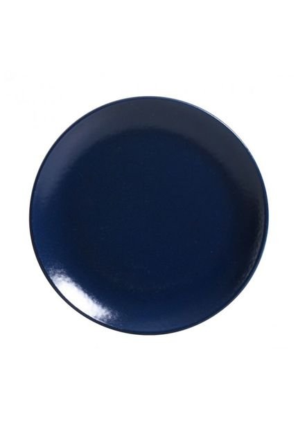 Jogo de Pratos de Sobremesa Porto Brasil 6pçs Stoneware Azure Azul-marinho - Marca Porto Brasil
