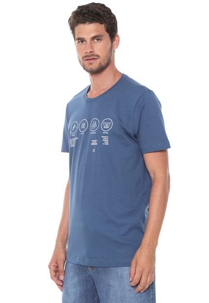 Camiseta Forum Estampada Azul - Marca Forum