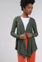 Cardigan Lunender Textura Verde - Marca Lunender