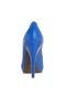 Peep toe Dumond Vazado Barbicacho Azul - Marca Dumond