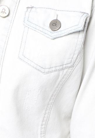 Jaqueta Jeans Calvin Klein Jeans Off White