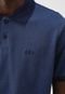 Camisa Polo GAP Reta Logo Azul - Marca GAP